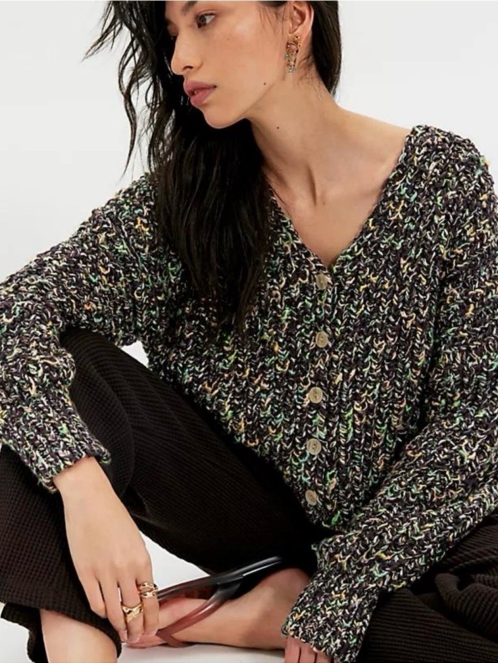 NWT Free People Flea Market Cardi-Camp Crush